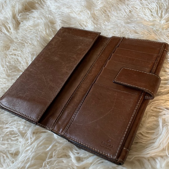 Brown leather Gucci wallet - Picture 7 of 10